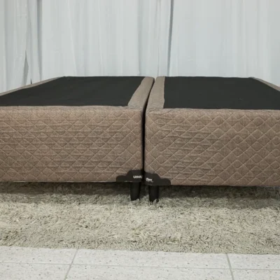 Alternative view of Base Box Queen Bipartida Coimbra Marrom 158x198x43