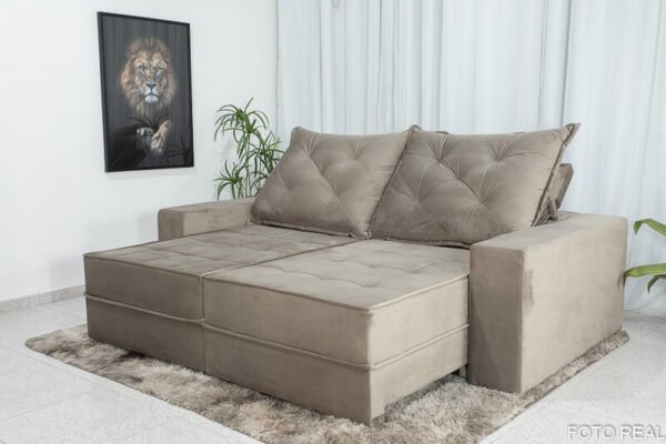 Casa Móbile Mega Store - Móveis e Decoração - 😃 Aproveite nosso SALDÃO!  Sofá linha PREMIUM retrátil e reclinável de 2.50 m com molas ensacadas  (Verificar cores e tamanhos diferentes na loja)✓ . . 