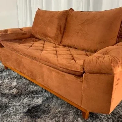 Sofá de 3 Lugares Bruxelas 2.00m Terracota