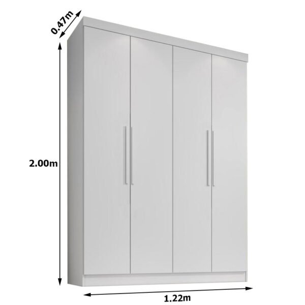 Guarda-roupa Espanha 6 Portas Larg. 1.80m Imbuia - Mobile Hause