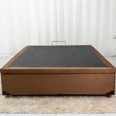 Alternative view of Base Box Baú Casal Prime Sued Chocolate 138X188X43