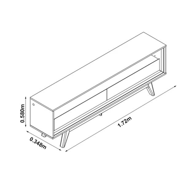 Rack Bancada Requinte Larg. 1.72m Para TV até 65″ - Imagem 5