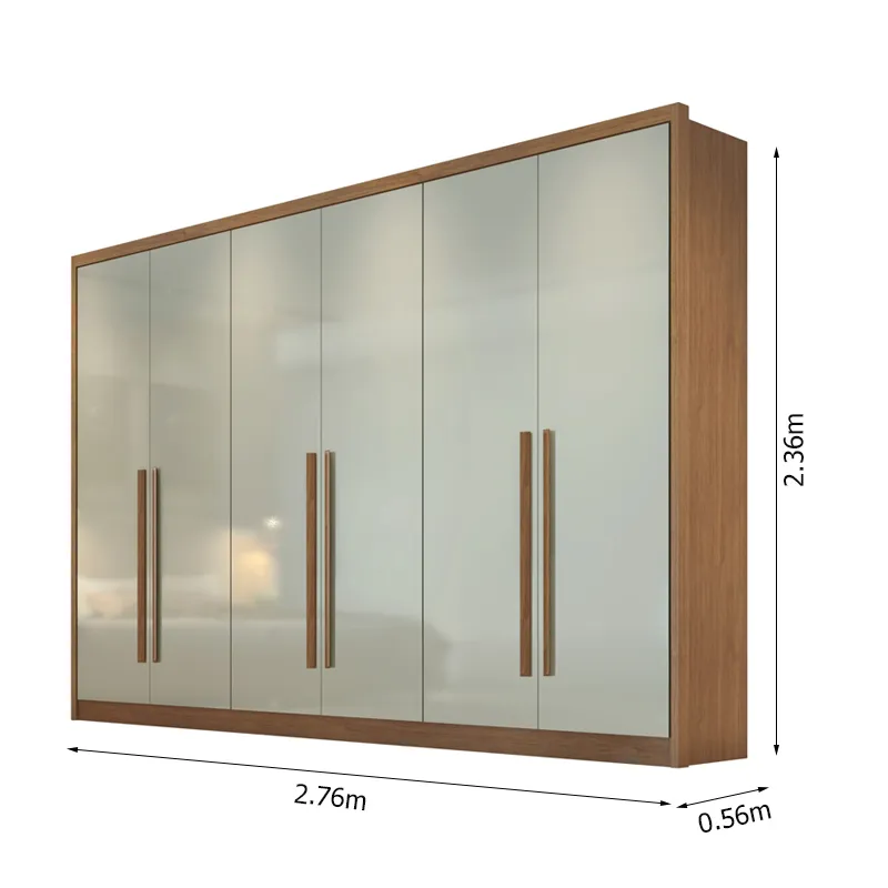 Guarda-Roupa Robust Plus Larg. 2.76m 6 Portas 6 Gavetas - Imagem 5