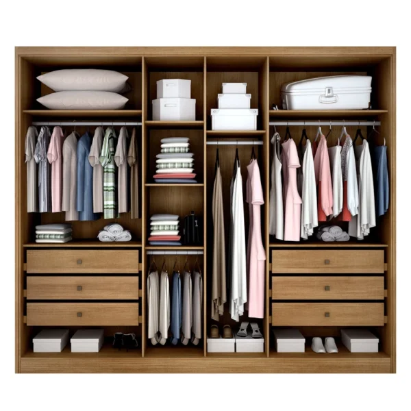 Guarda-Roupa Robust Plus Larg. 2.76m 6 Portas 6 Gavetas - Imagem 3