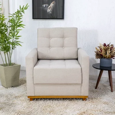 Alternative view of Poltrona Decorativa Living Europa Linho