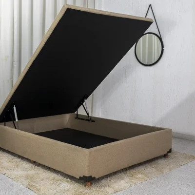 Base Box Baú Casal Prime 138x188x43 Linho Bege
