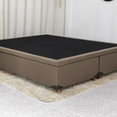 Alternative view of Base Box Baú Queen Prime 158x198x43 Linho Marrom