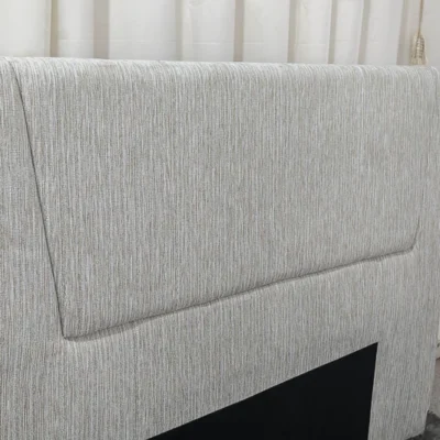 Cabeceira Casal Kyoto Malha Cinza Largura 1.40m