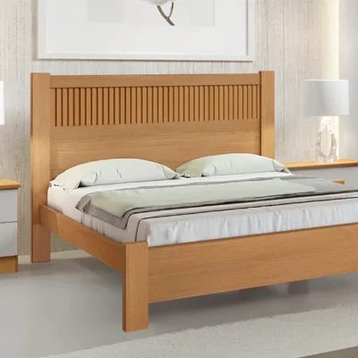 Cama Casal Primícia Ripado Cinamomo
