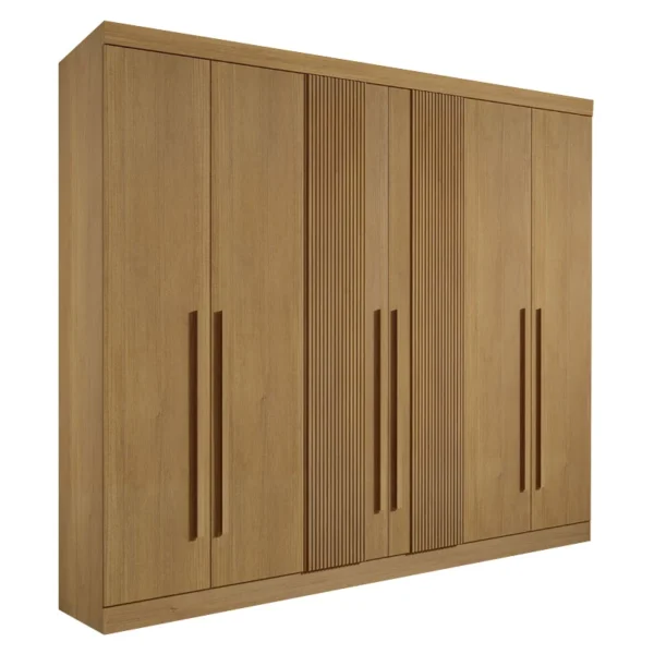 Guarda-Roupa Da Vinci Plus Ripado Larg. 2.75m 6 Portas 6 Gavetas - Imagem 5