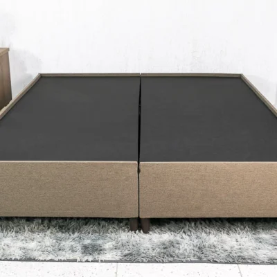 Alternative view of Base Box Queen Bipartida Zeus 162x200x38 Linho Marrom
