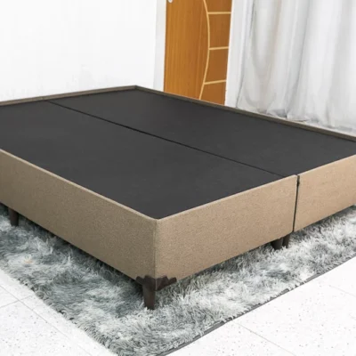 Base Box Queen Bipartida Zeus 162x200x38 Linho Marrom