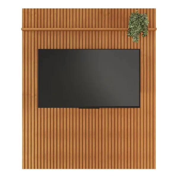 Painel Riso Ripado S/Nicho Larg. 1.82m Para TV até 65" - Imagem 2