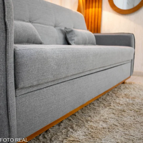 Sofá Cama Leblon larg. 2.05m Linho - Imagem 7