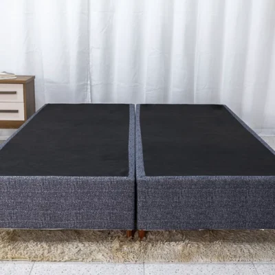 Alternative view of Box Queen Madrid Euro Cinza 158x198x37
