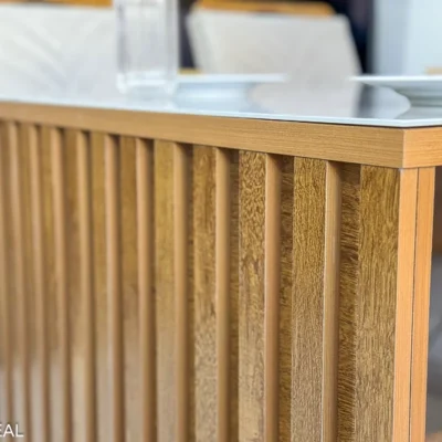 Alternative view of Mesa Jantar Cancun 120×90 4 Cadeiras Linho