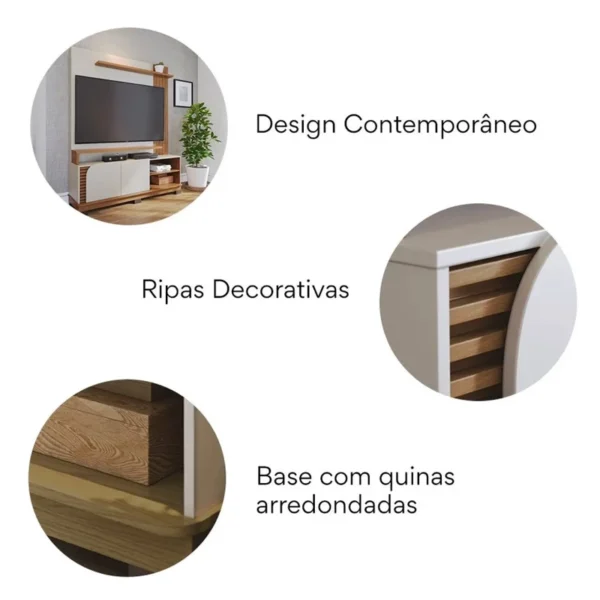 Home Jurerê Larg. 1.50m Para TV até 65" - Imagem 6