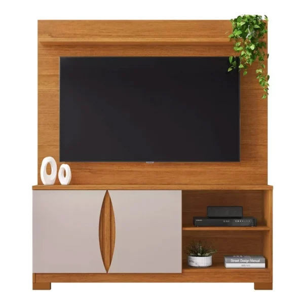 Home União Candian Larg. 1.36m Detalhe Ripado Para TV até 56" - Imagem 4