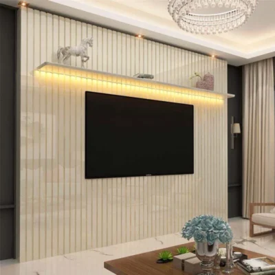 Alternative view of Painel Nobre Larg. 2.30m Ripado C/Led Para TV até 85"