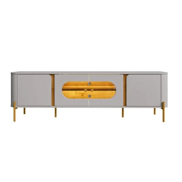Rack Bancada Juquehy Larg. 1.80m C/LED Para TV até 75" - Imagem 6