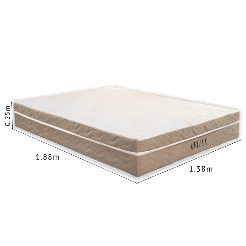 Colchão Casal Airflex 138x188x25 Molas Ensacadas - Imagem 4