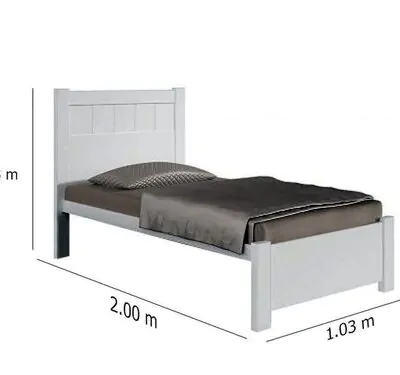 Alternative view of Cama Solteiro Primícia Branca