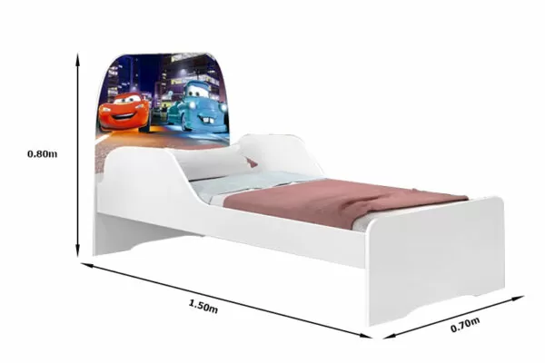 Cama Infantil Carro de Corrida vidaXL, MDF