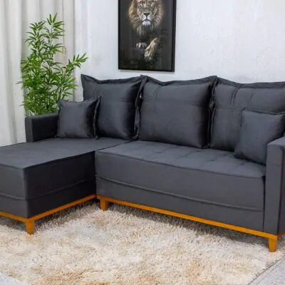Alternative view of Sofá 3 Lug. Com Chaise Bellagio Larg. 2.30m Veludo