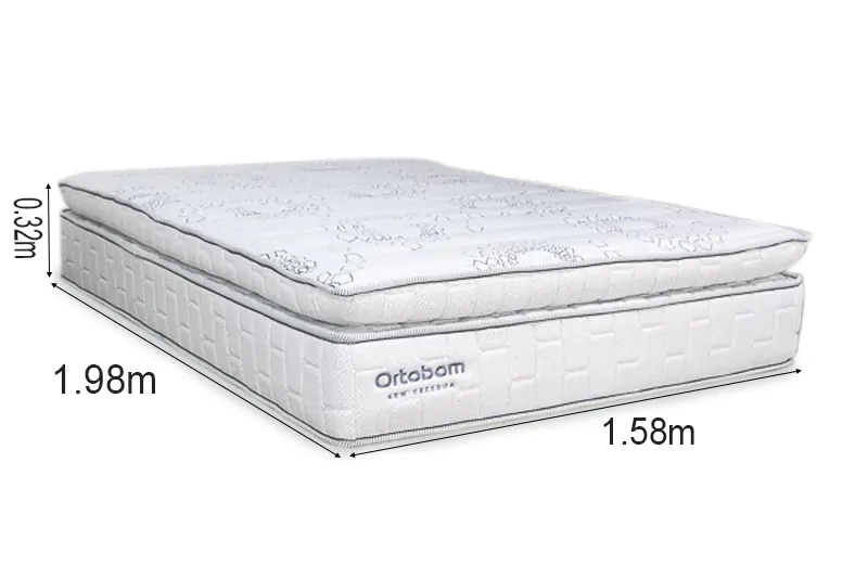 Colchão Queen New Freedom 158x198x32 Molas Ensacadas - Imagem 4