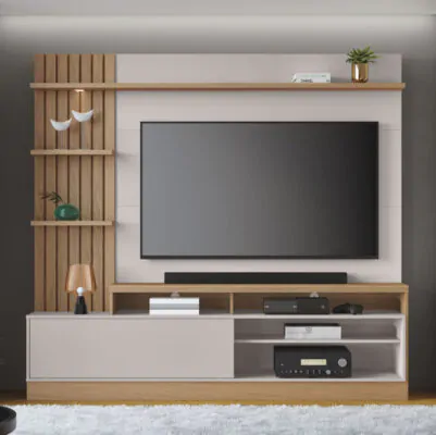 Home Maceió TV até 65 Polegadas Larg. 2.00m Freijó-Off White