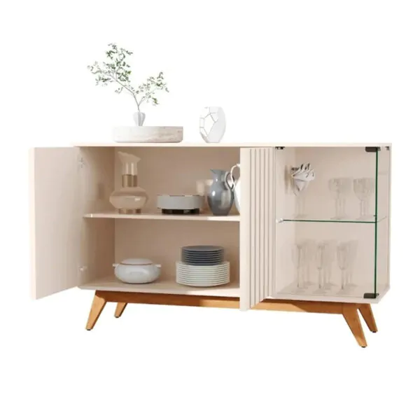 Buffet Açai Luxo Ripado Larg. 0.92m C/3 Portas - Imagem 2