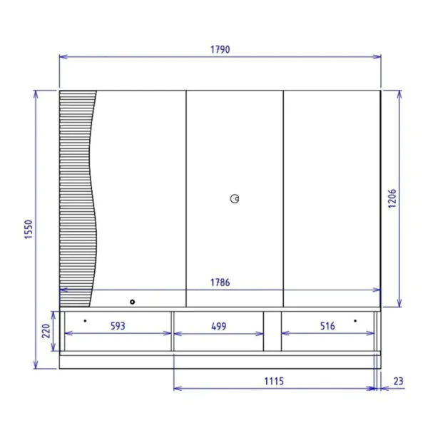 Home Suspenso Egeu Larg. 1.79m Para TV até 65" - Imagem 8
