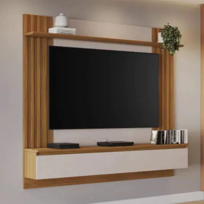 Painel NT 1365 Larg. 1.60m CDetalhe Ripado Para TV até 65