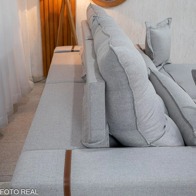 Sofá Retrátil Reclinável Toron 2.50m Linho - Imagem 7