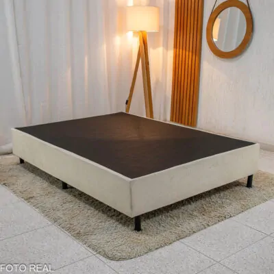 Box Casal Nosso Sonho 138x188x37 Sued Bege (1)